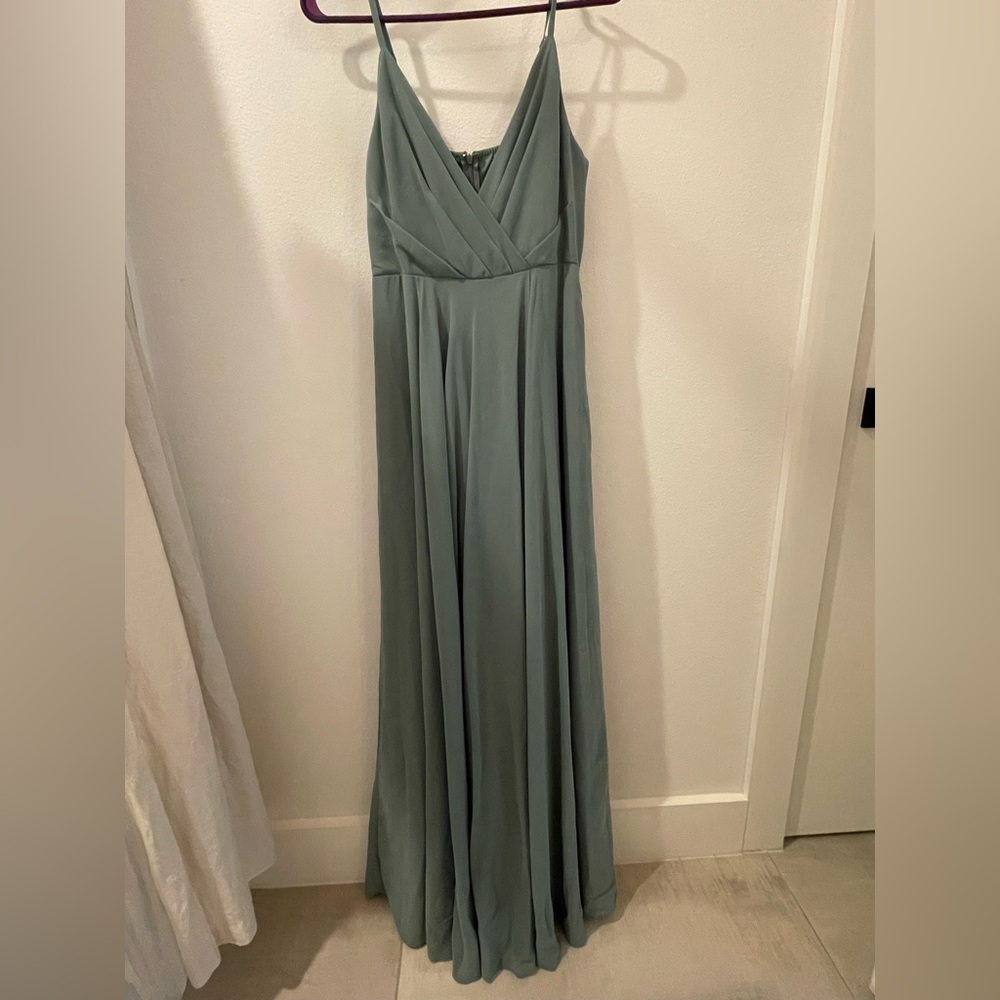 Anthropologie BHLDN Sage Green Bridesmaid Dress